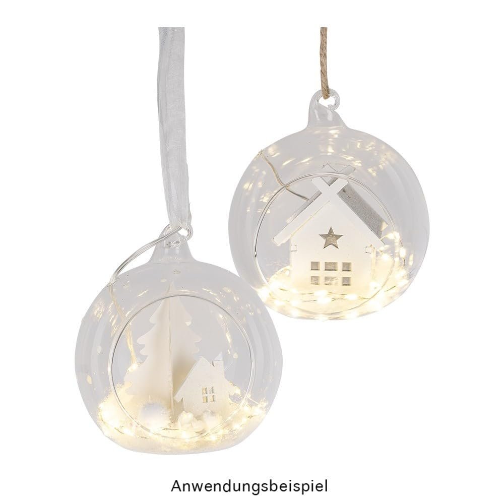 Гірлянда LED Ideen mit Herz дротова, 30 LED, 75 см, теплий білий, фото №6