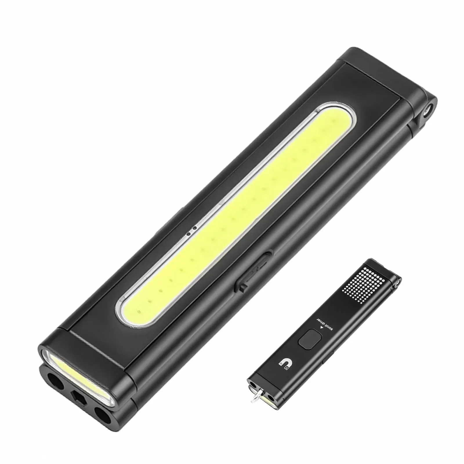 Ліхтар Акумуляторний Складаний з Лінійкою USB Портативний, фото №1