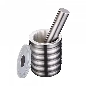 Ступка і товкачик Набір 18/8 Подрібнювач спецій з матової нержавіючої сталі - Фото 1