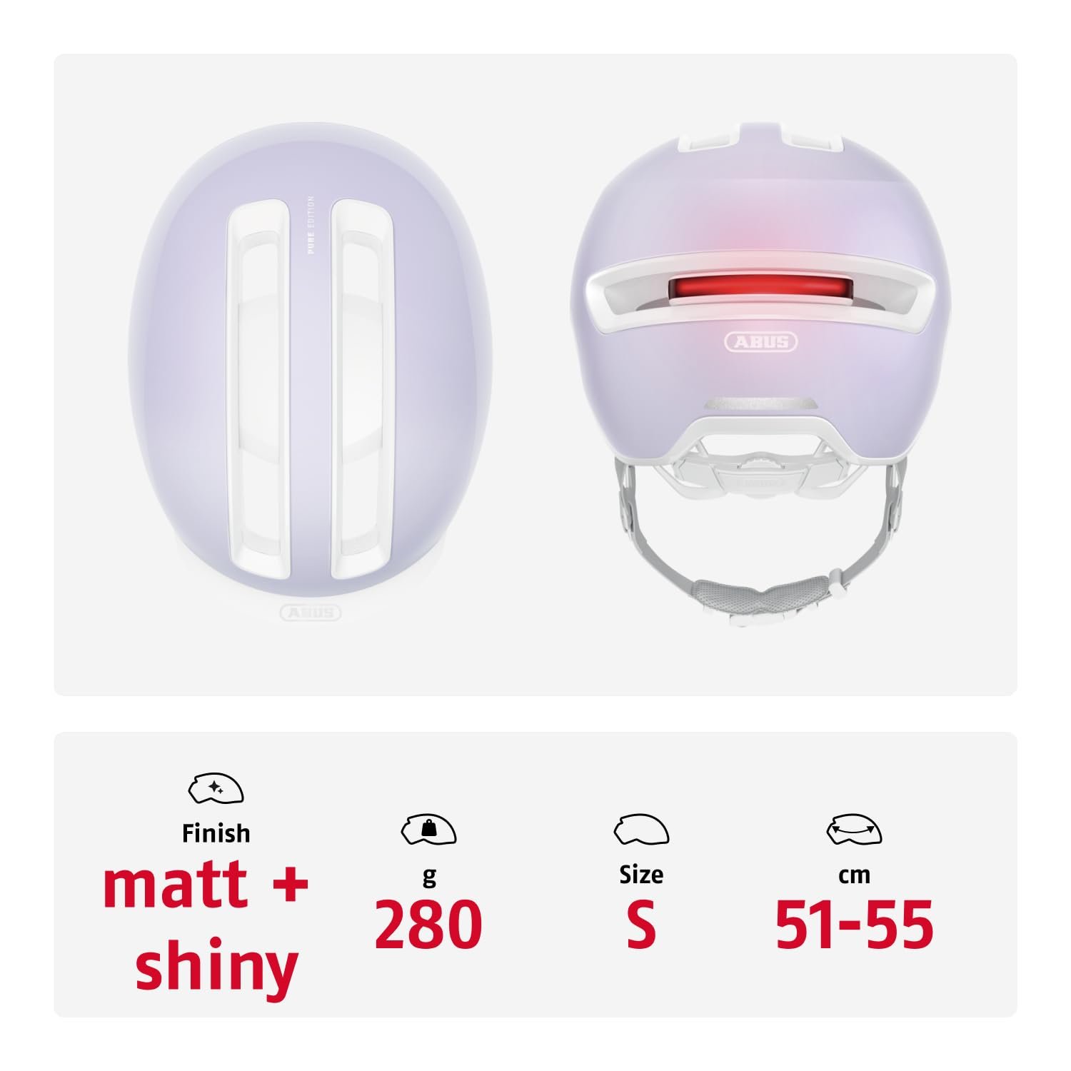 Шлем Urban ABUS HUD-Y с магнитным LED задним фонарем и магнитной застежкой, фото №3