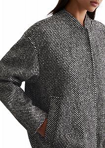 Перехідна куртка Marc O'Polo Denim Жіноча з візерунком ялинкою, Relaxed Fit synthetic.ua - Фото 1