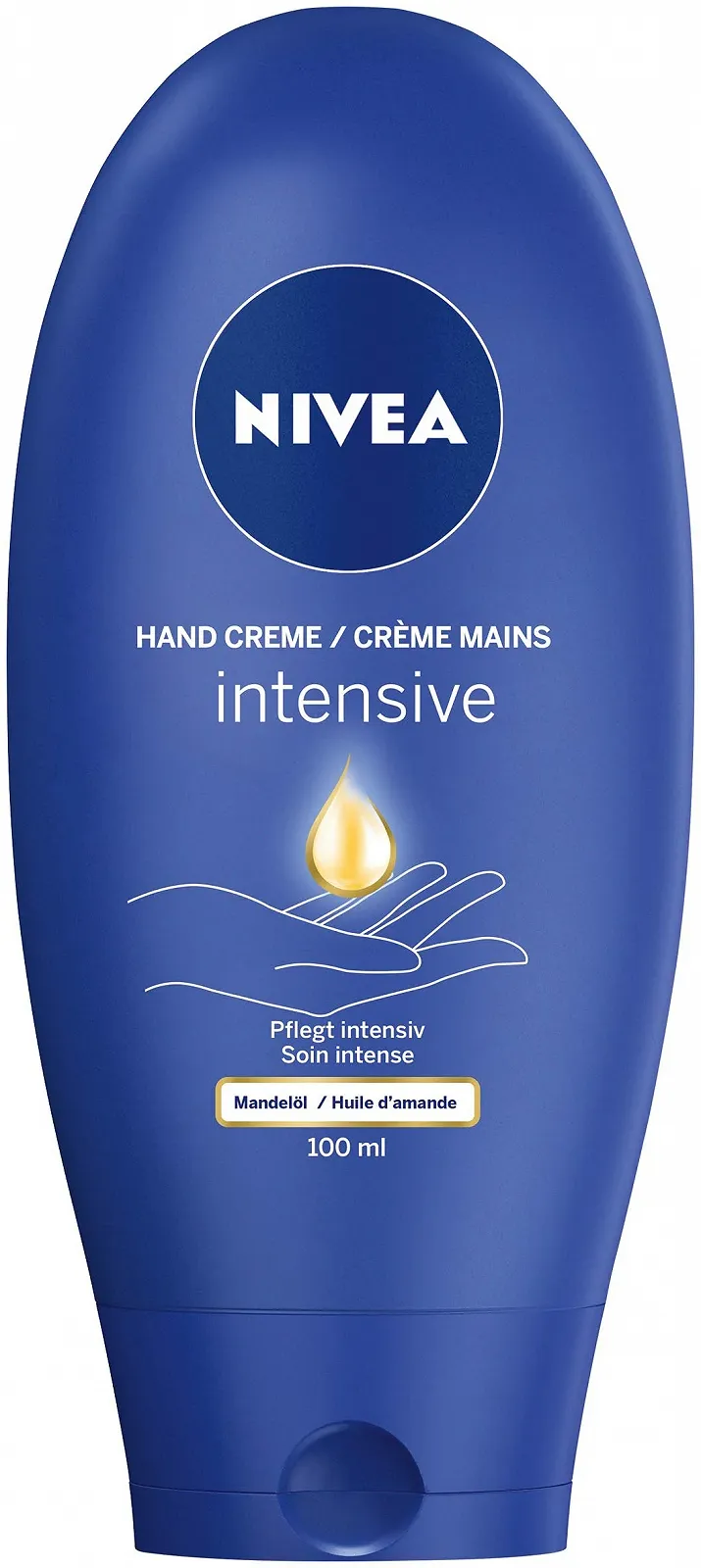 Крем для рук Nivea Intensive Care 100 мл з ароматом крему Nivea з мигдалевою олією, фото №1