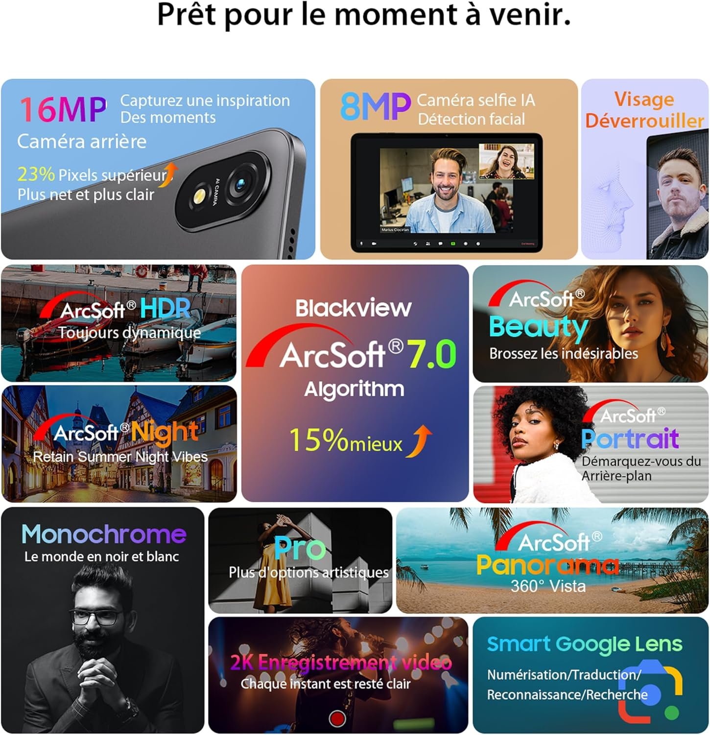 Планшет 12" 2.4K Blackview Tab 18 12/256Gb 8 ядер Android 13 8800 mAh Сірий, фото №5