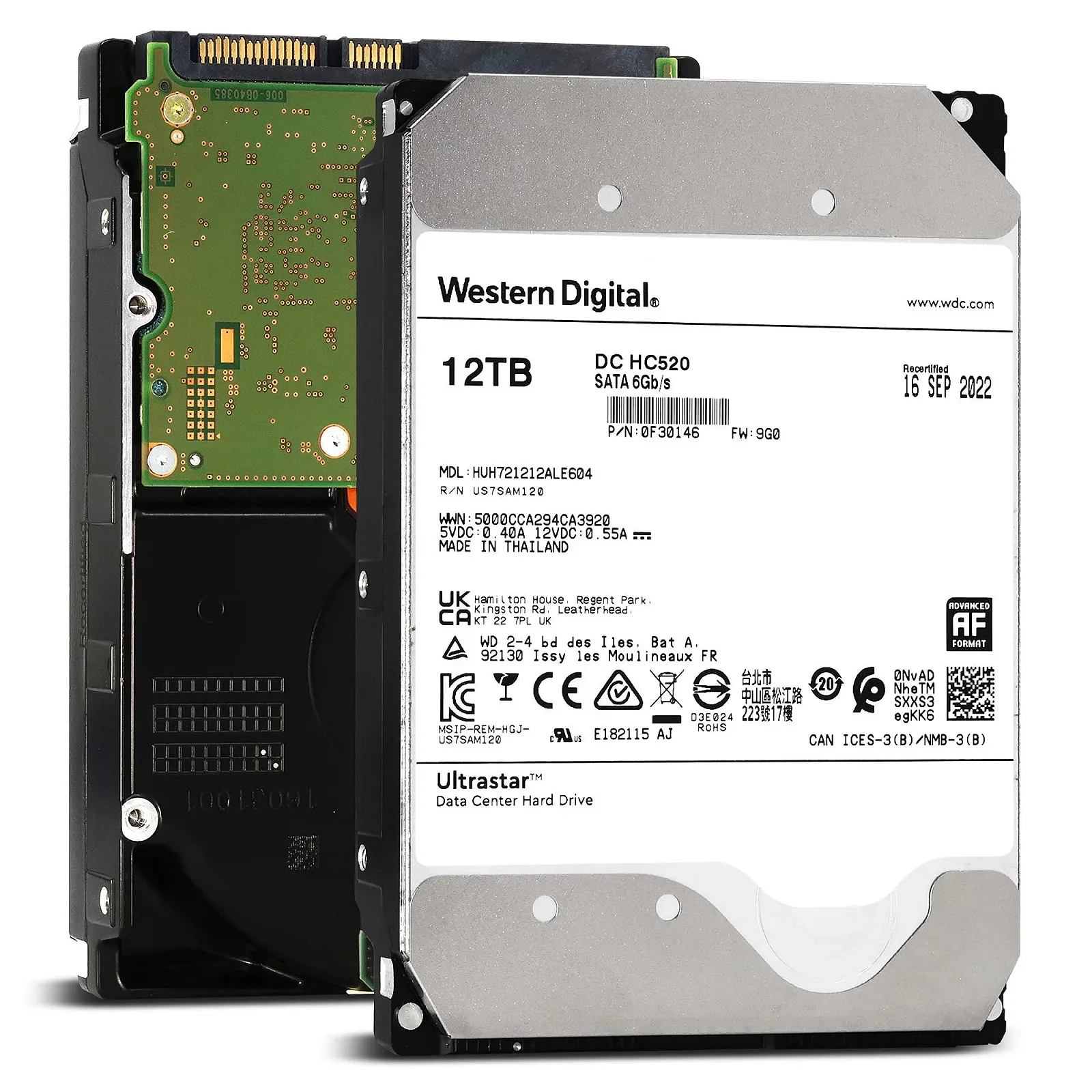 Внутренний жесткий диск Western Digital Ultrastar DC HA200 1 TB 3,5 дюйма SATA 128 MB Cache, фото №1