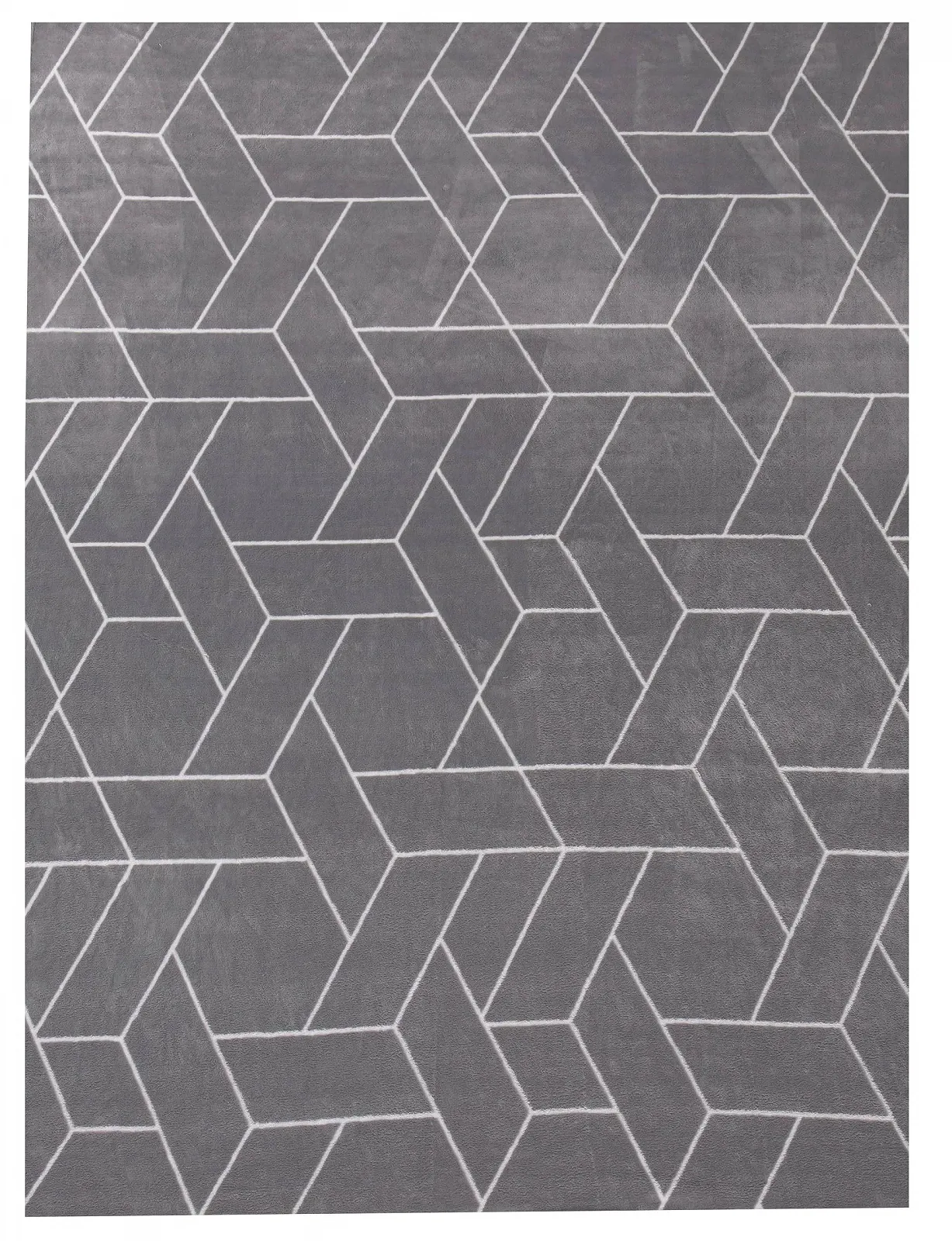 Покрывало-одеяло one-home Геометрический Серый Пушистый Теплый Мягкий Флисовый 220 x 240 см, фото №3