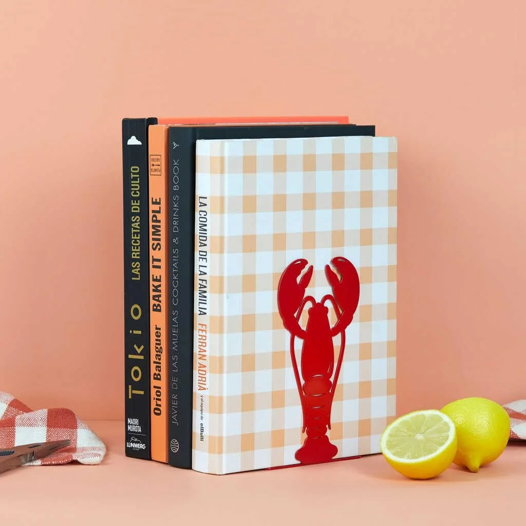 Держатель для книг Balvi Lobster В форме лобстера Металл Красный, фото №4