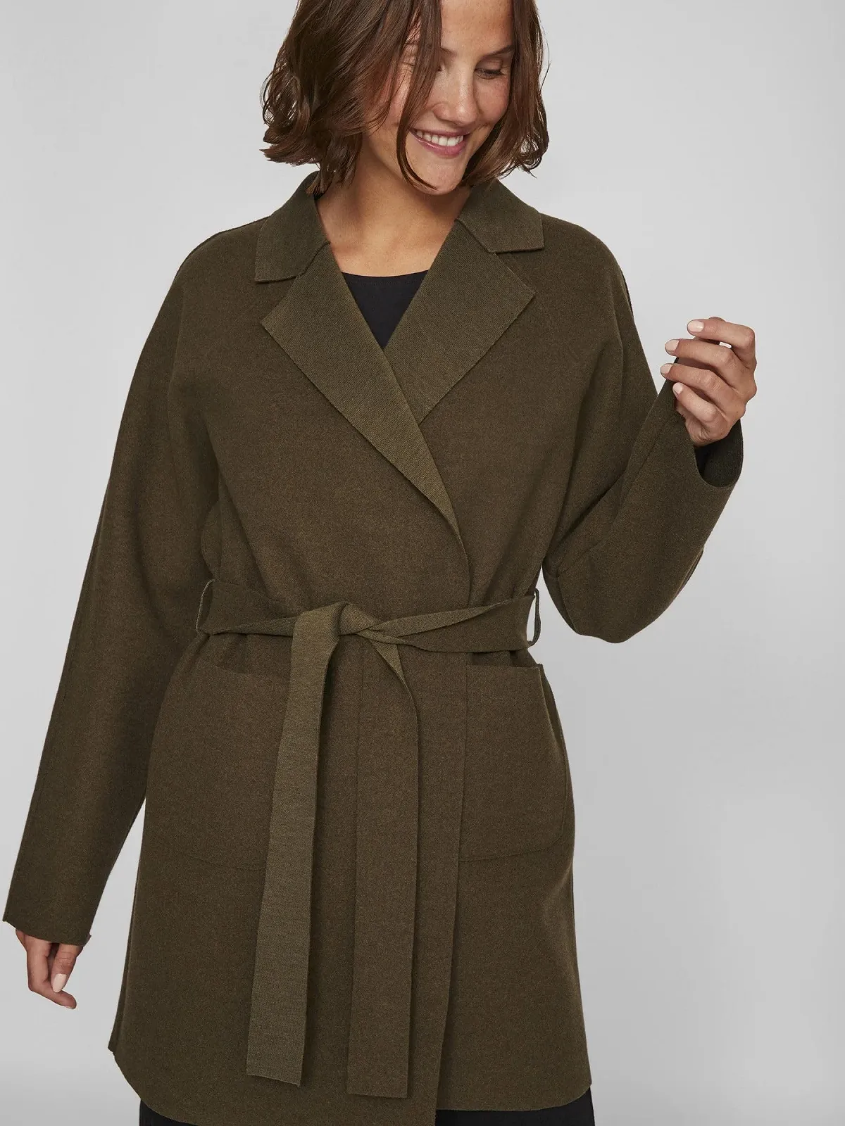 Пальто Vila с поясом, фото №7