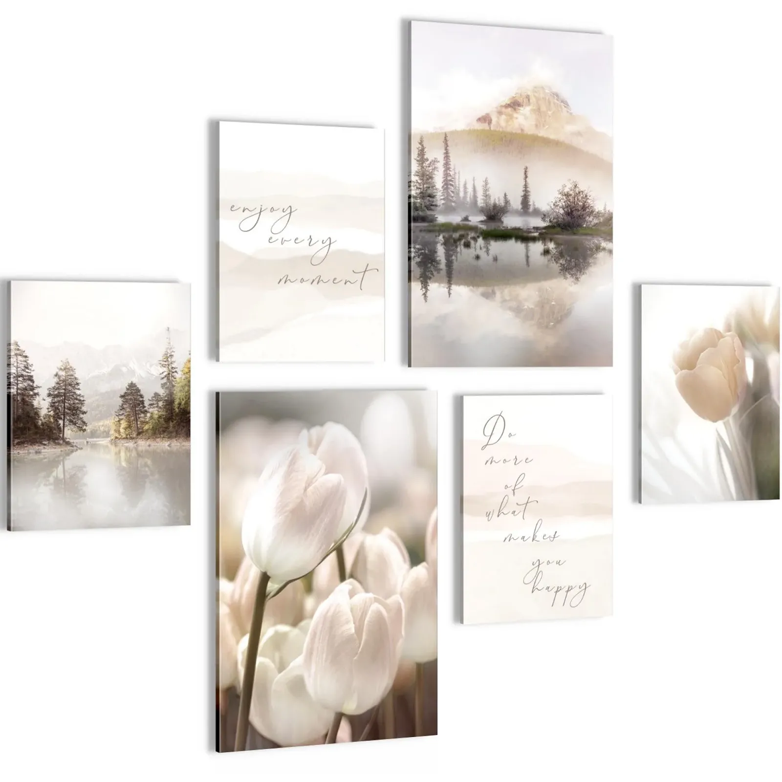 Картини Novart N035867a природа пейзаж 6 шт бежевий, фото №1 Картини Novart N035867a природа пейзаж 6 шт бежевий, фото №1