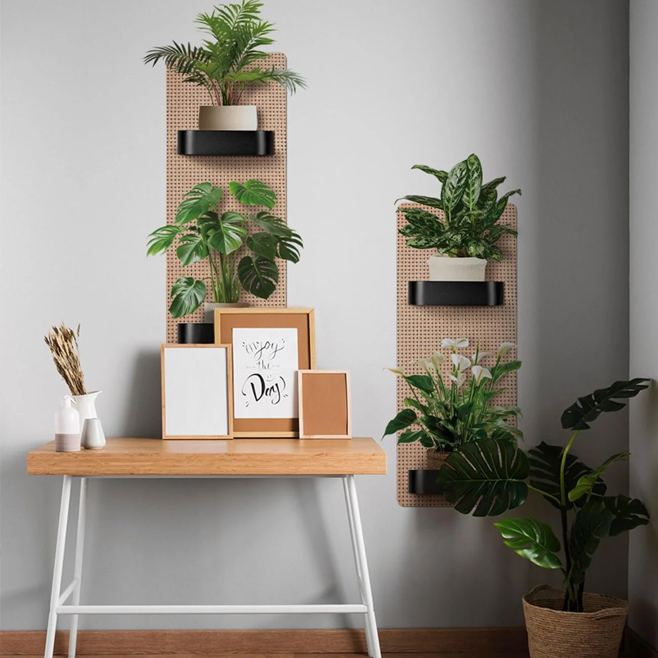 Наклейка на стіну Зелені рослини у горщиках, квіти, вази 3D 30 x 60 см 2 шт., фото №4 Наклейка на стіну Зелені рослини у горщиках, квіти, вази 3D 30 x 60 см 2 шт., фото №4