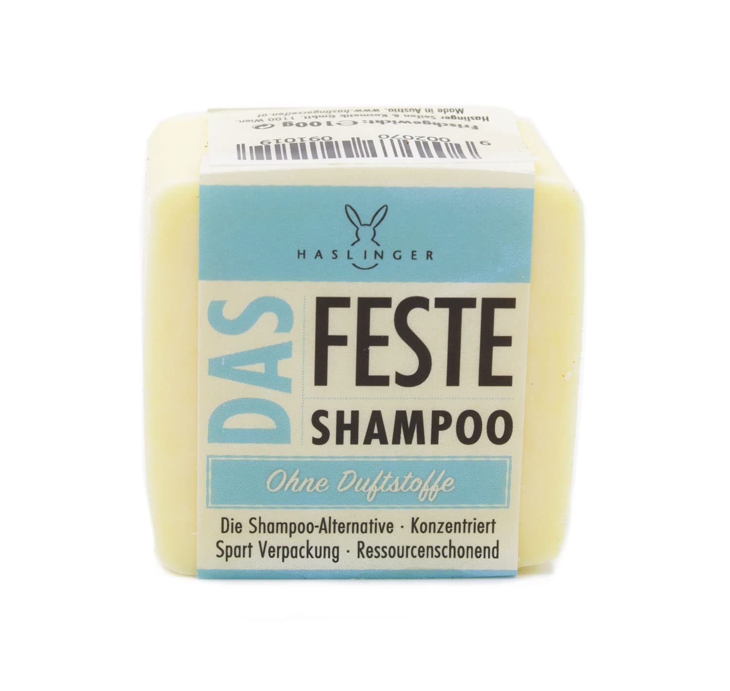 Твердий шампунь Haslinger Solid без ароматизаторів 100 г, фото №1