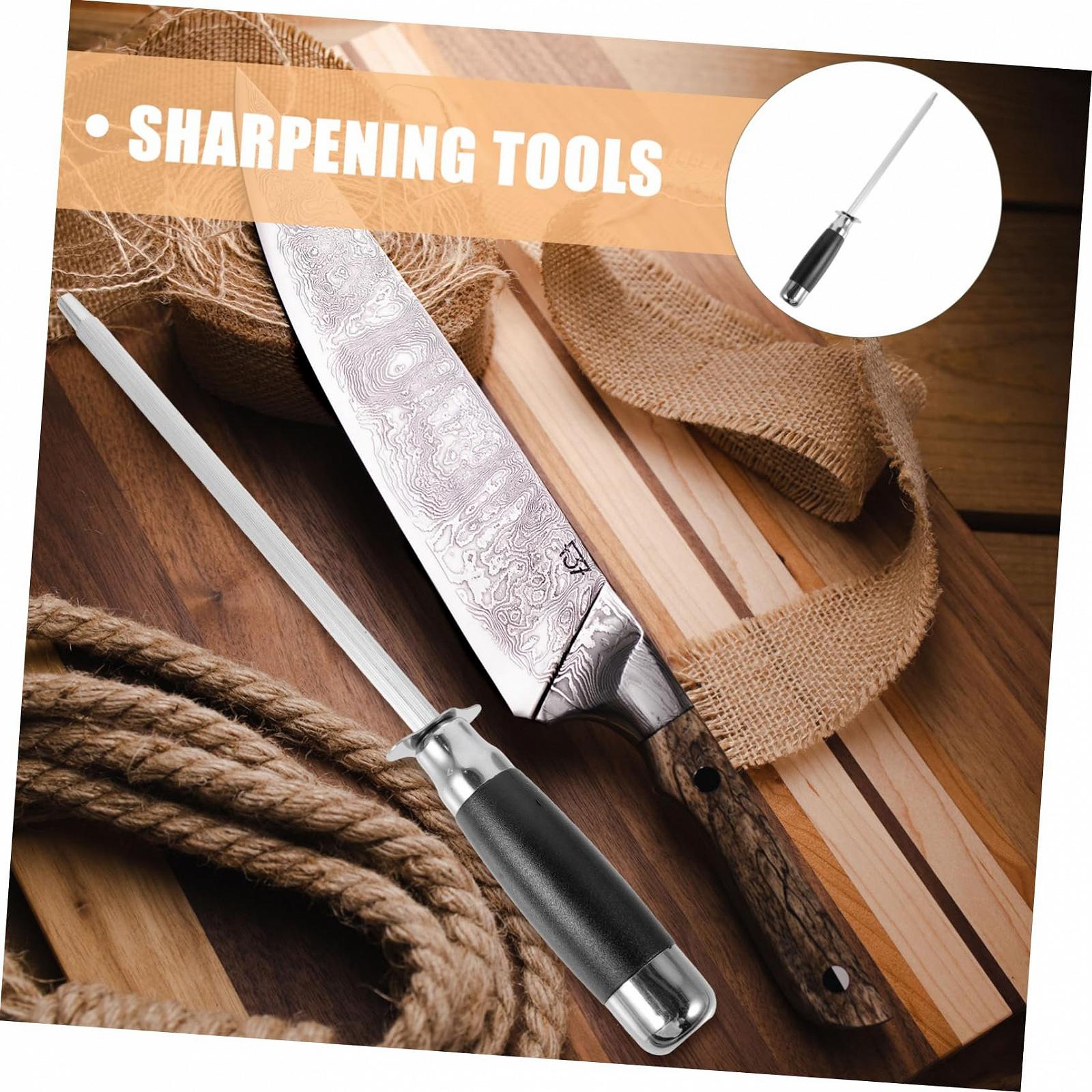 Мусат кухонный стальной с эргономичной ручкой для точной заточки, фото №8 Мусат кухонный стальной с эргономичной ручкой для точной заточки, фото №8