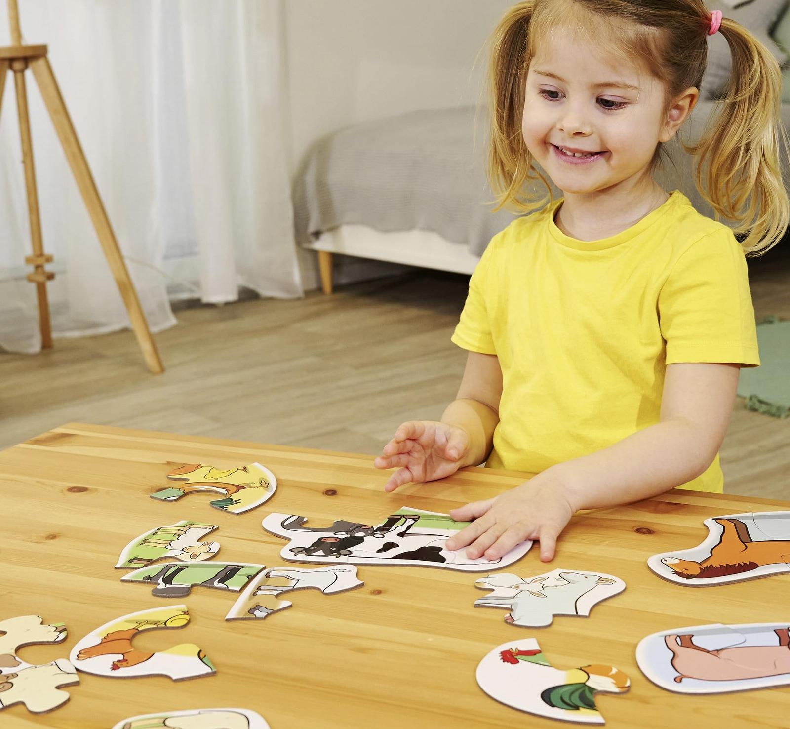 Пазл Noris First Puzzles Farm Animals 606012166-6 6 мотивів 2-5 елементів, фото №7