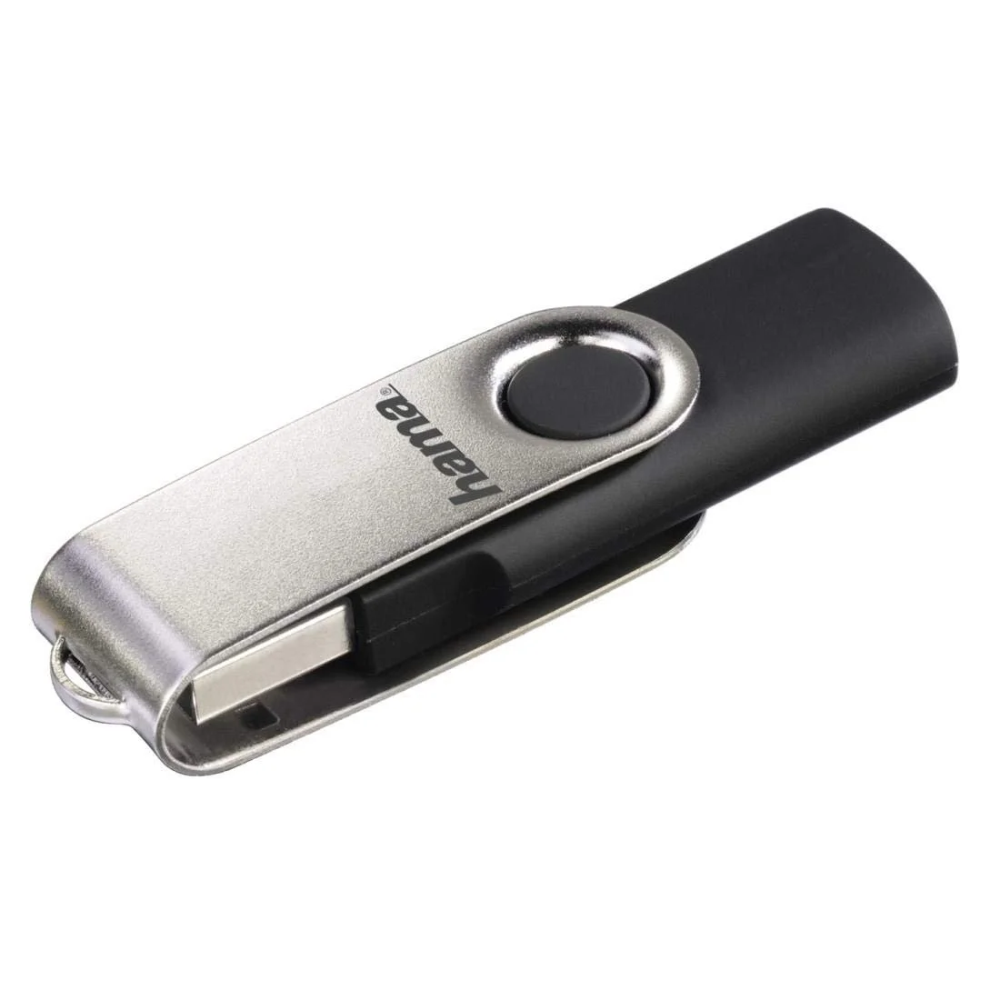 USB-накопичувач Hama Rotate FlashPen 8GB USB 2.0 Black/Silver, фото №1