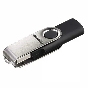 Купити USB-накопичувач Hama Rotate FlashPen 8GB USB 2.0 Black/Silver - Фото 1 USB-накопичувач Hama Rotate FlashPen 8GB USB 2.0 Black/Silver - Фото 1