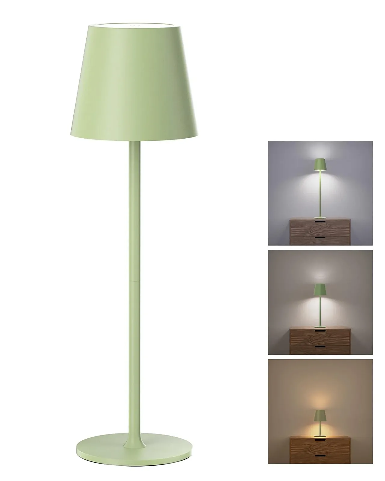 Настільна лампа JACKYLED бездротова акумуляторна 5000 мАг LED з димуванням регульована висота, фото №1