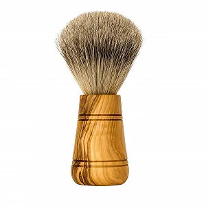 Купить Помазок для бритья Olive Wood Pure Badger Hair с ручкой из оливкового дерева и ворсом барсука - Фото 1 Помазок для бритья Olive Wood Pure Badger Hair с ручкой из оливкового дерева и ворсом барсука - Фото 1
