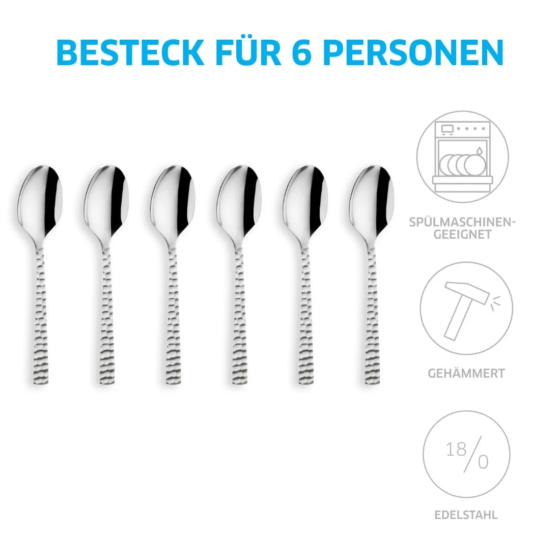 Ложка для еспресо Amefa Felicity Набір з 6 штук, фото №5