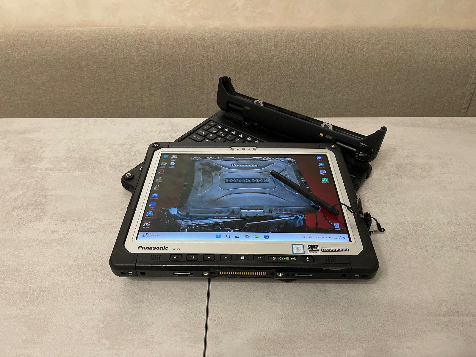 Захищений ноутбук-планшет Panasonic Toughbook CF-33, 12", i5-7300U, 8GB, 256GB, 4G LTE, фото №4