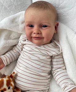 Лялька Zero pam Lifelike Reborn Doll Хлопчик 24 Дюйми Реалістична Усміхнена Новороджена Лялька Кремнієва - Фото 1