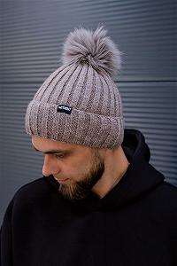 Зимова Шапка Without General Logo Beige - Фото 1