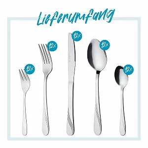 Набір столових приборів GRÄWE Stralsund для 12 осіб, 60 предметів, нержавіюча сталь ціна на synthetic.ua - Фото 1 Набір столових приборів GRÄWE Stralsund для 12 осіб, 60 предметів, нержавіюча сталь synthetic.ua - Фото 1