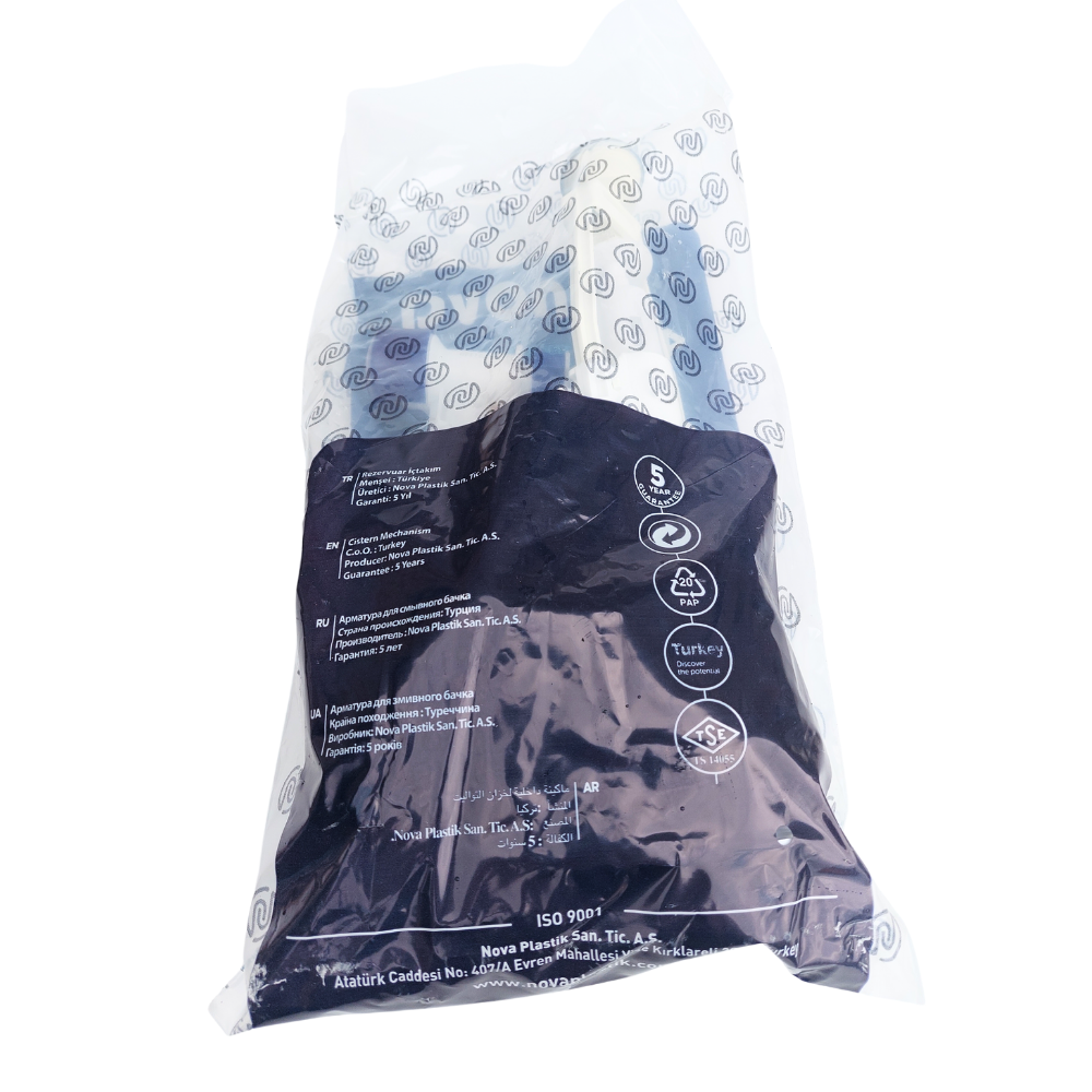 Арматура для унітазу бічне підведення 1/2 Nova 4126, фото №5