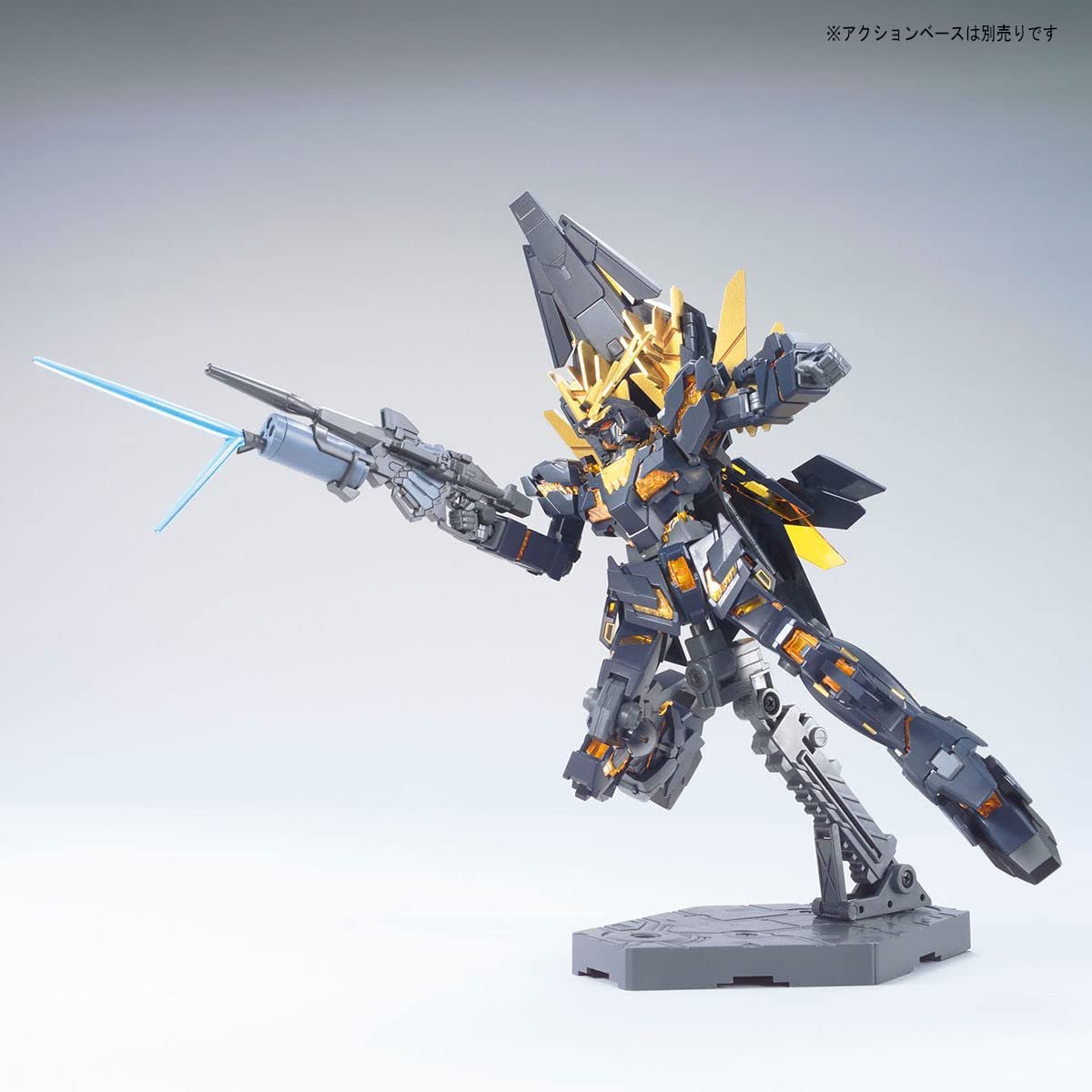 Модель Bandai Hguc 1/144 Unicorn Gundam 02 Banshee Norn (D.M.), чорний, помаранчевий, фото №2