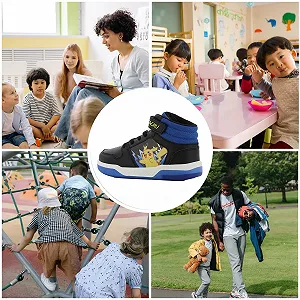 Обувь Leomil Pokémon детская для мальчиков с подсветкой, идеально подходит для школы и досуга synthetic.ua - Фото 1