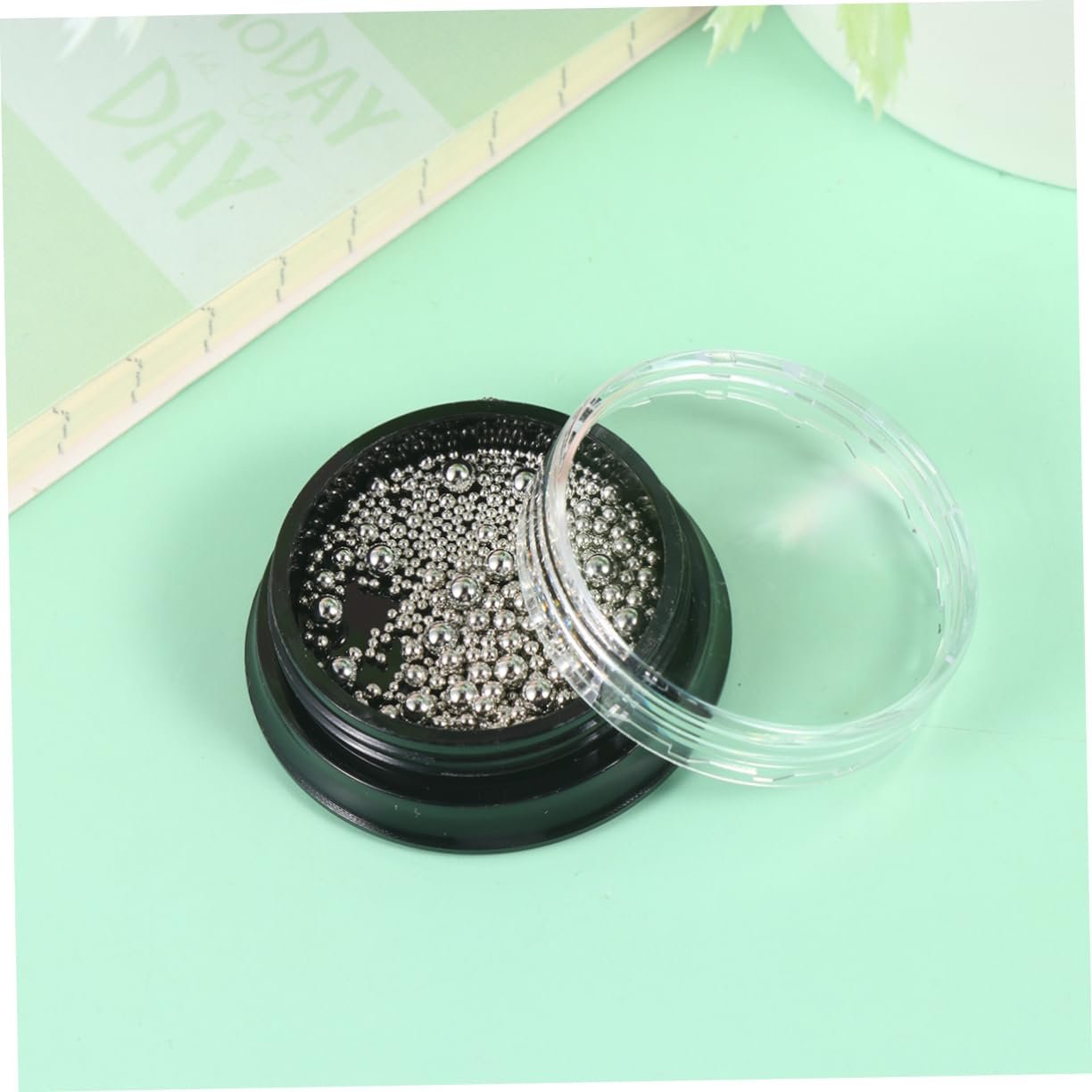 Микро Бисер для ногтей 5 наборов, Мини Бисер для ногтей, Украшения для ногтей, Микро Икра, Аксессуары для ногтей, Ювелирные изделия для ногтей, Металлический Бисер для ногтей, фото №5