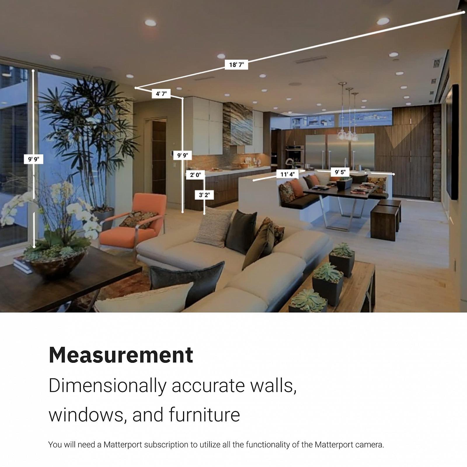 3D Камера Matterport Pro2 3D 360 для создания профессиональных виртуальных 3D туров с 360-градусными видами и фотографией 4K для недвижимости, виртуальных туров, инженерии, архитектуры, фото №4