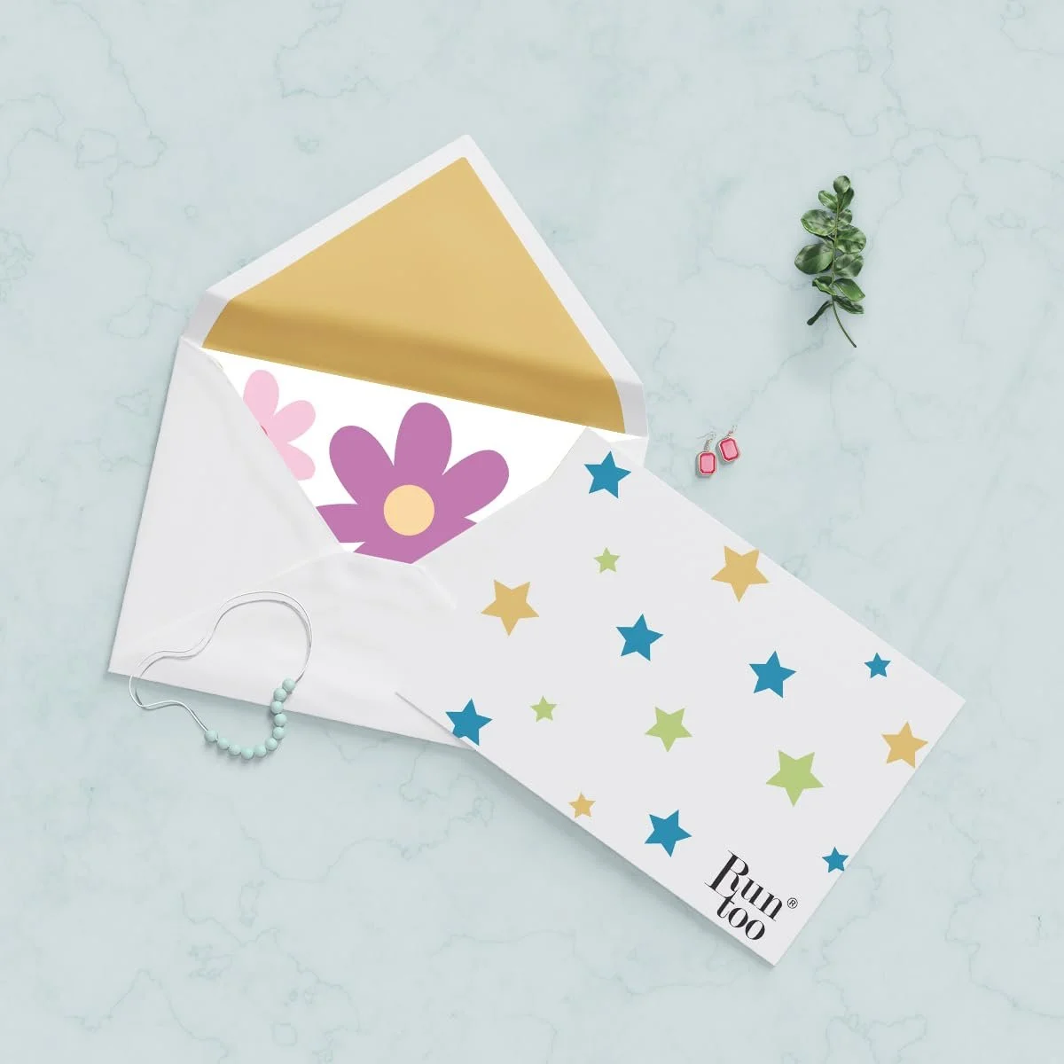 Наклейка для стін Runtoo Wall Tattoo Daisy Boho Pink Purple Flowers, фото №5