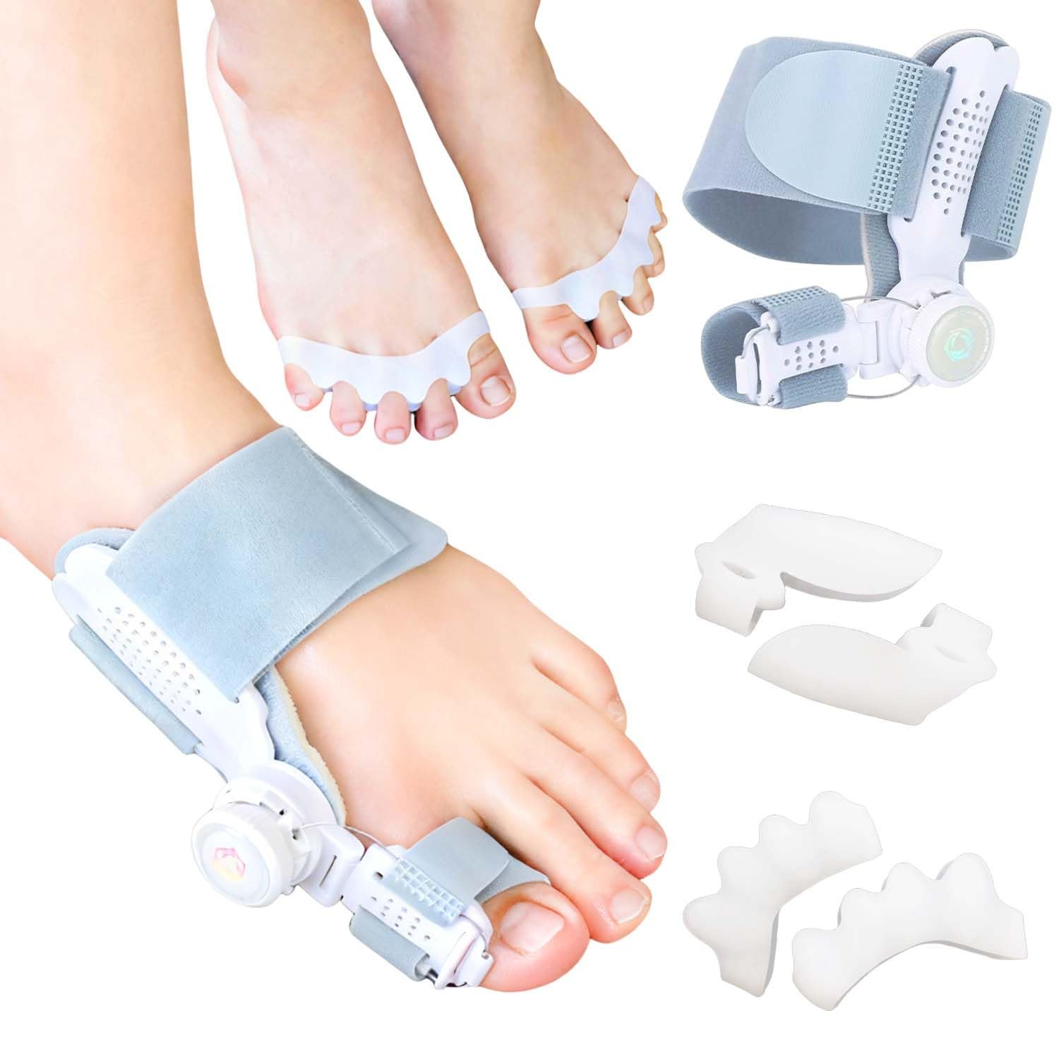 Шина для корекції великого пальця стопи з регульованою кнопкою, роздільник пальців для чоловіків і жінок, фото №1