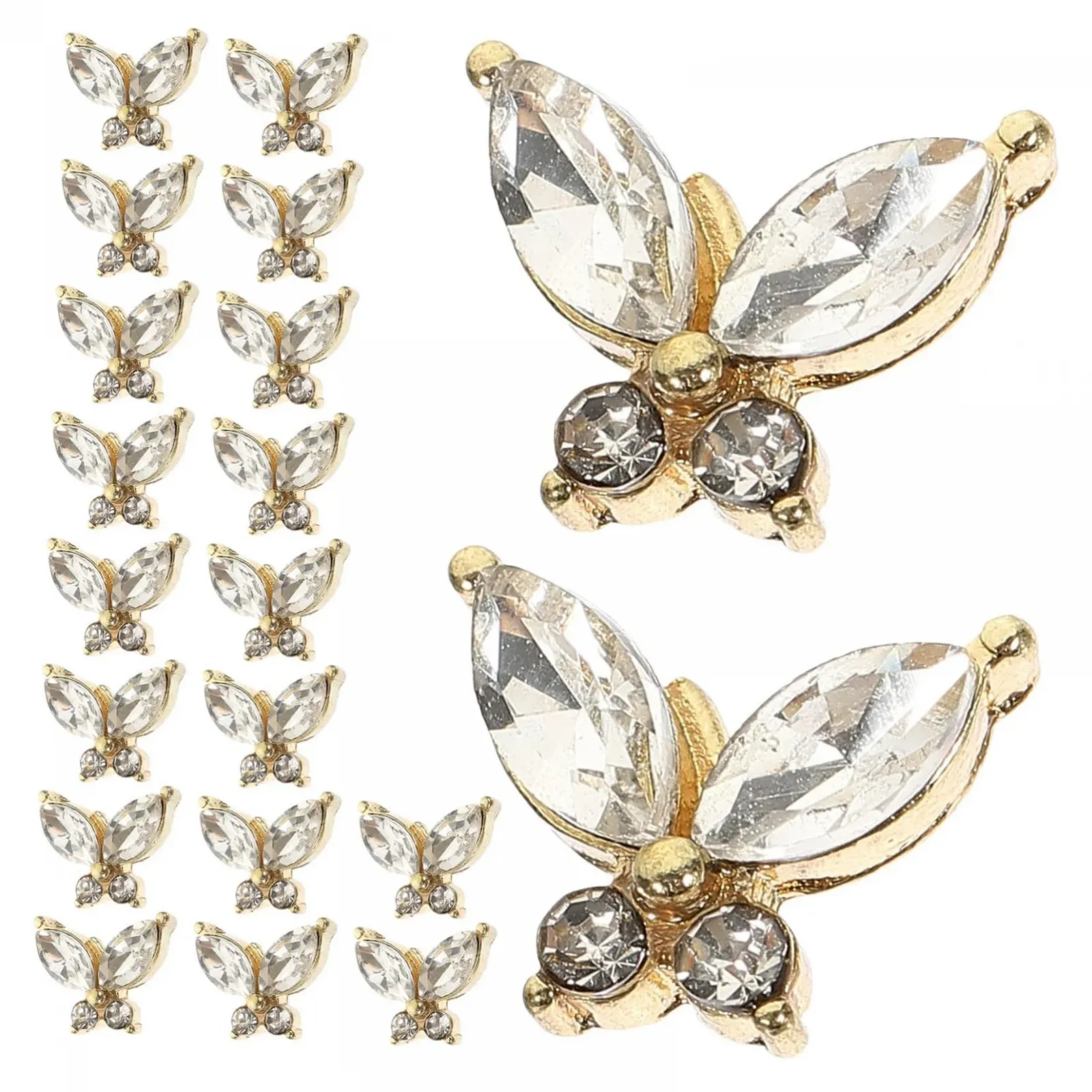 Украшения для ногтей Бабочки FRCOLOR 60 шт., фото №2