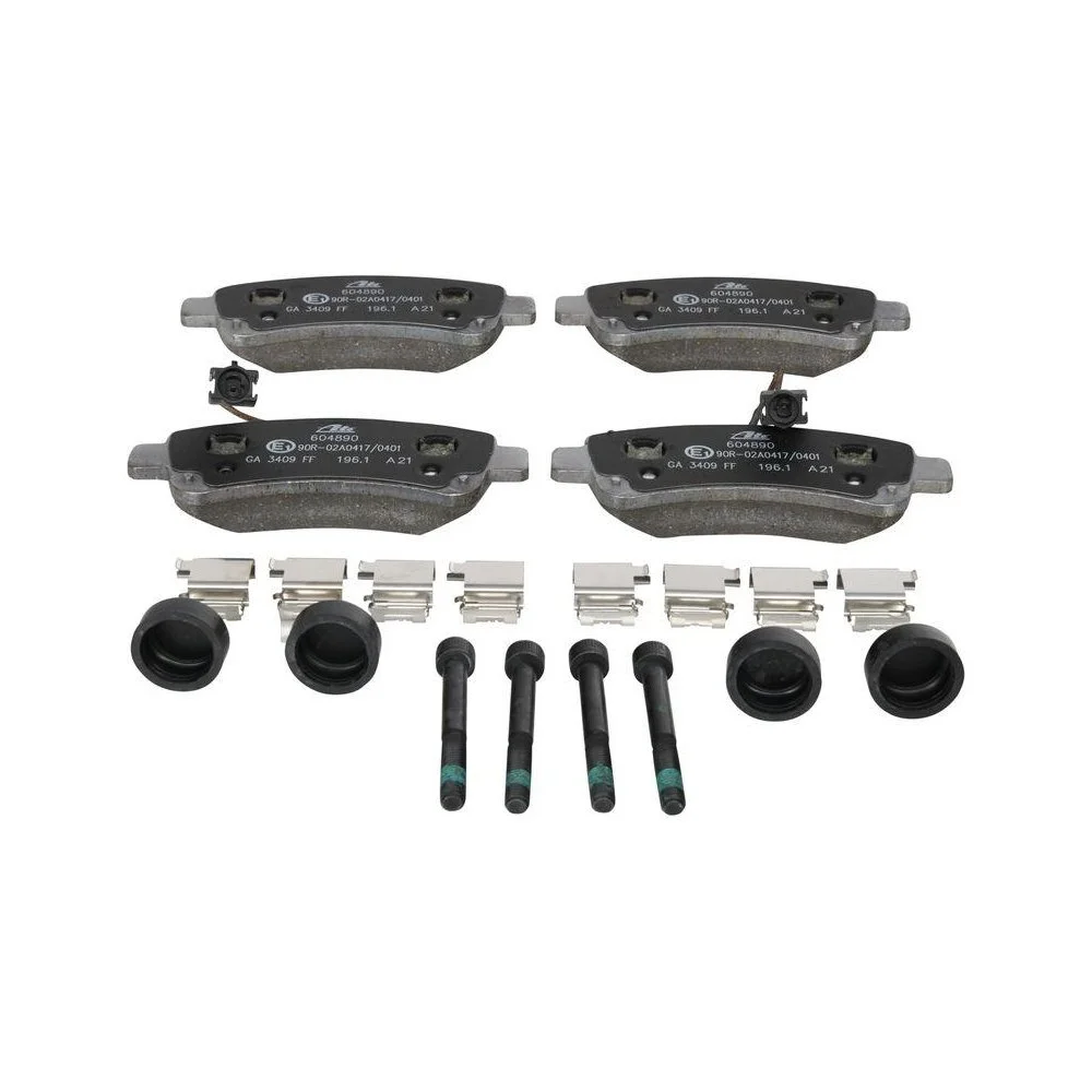 Комплект гальмівних колодок, дискове гальмо ATE 13.0460-4890.2 для CITROËN FIAT OPEL PEUGEOT, фото №1