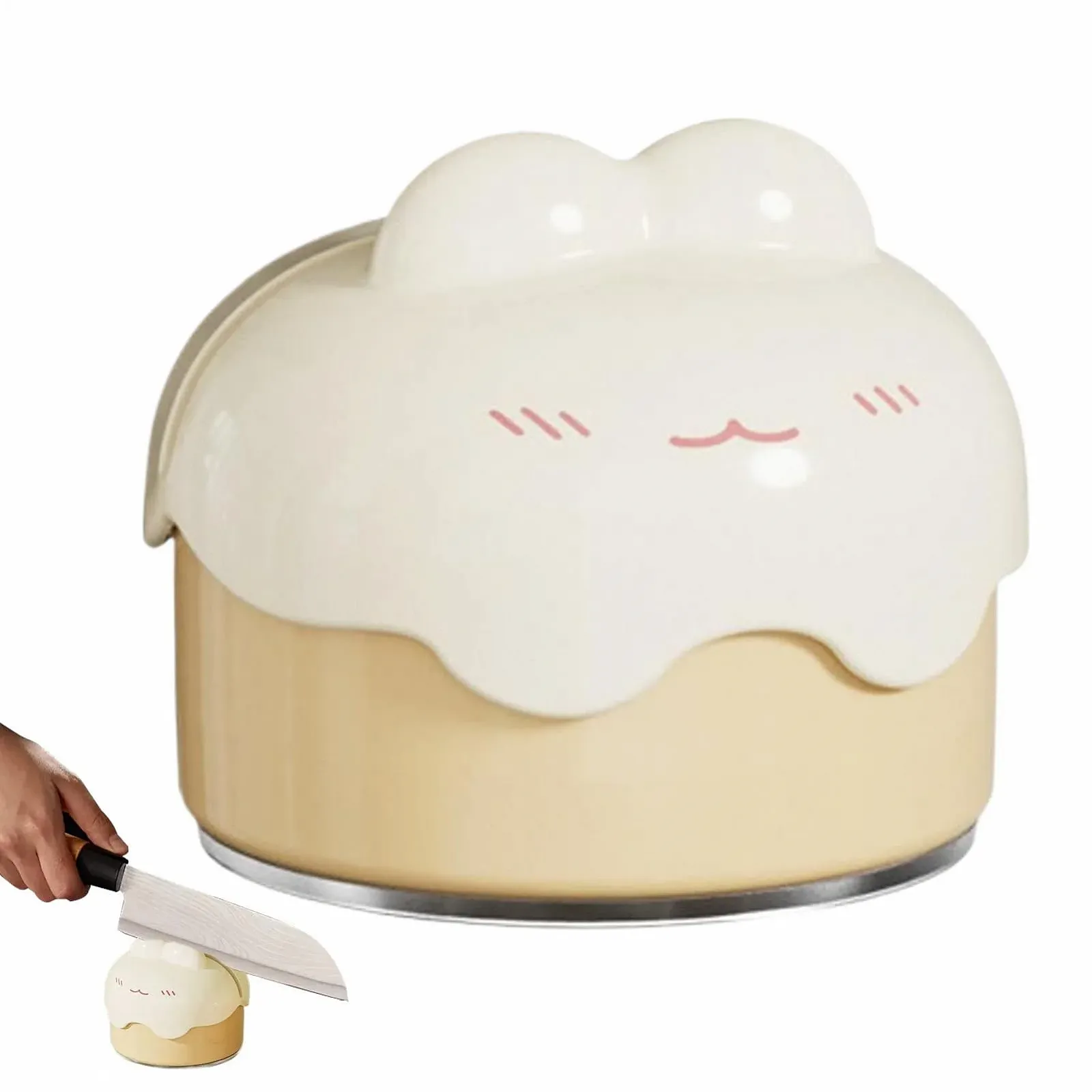 Точило для кухонних ножів та ножиць на вакуумній присосці міні мультифункціональне, фото №8