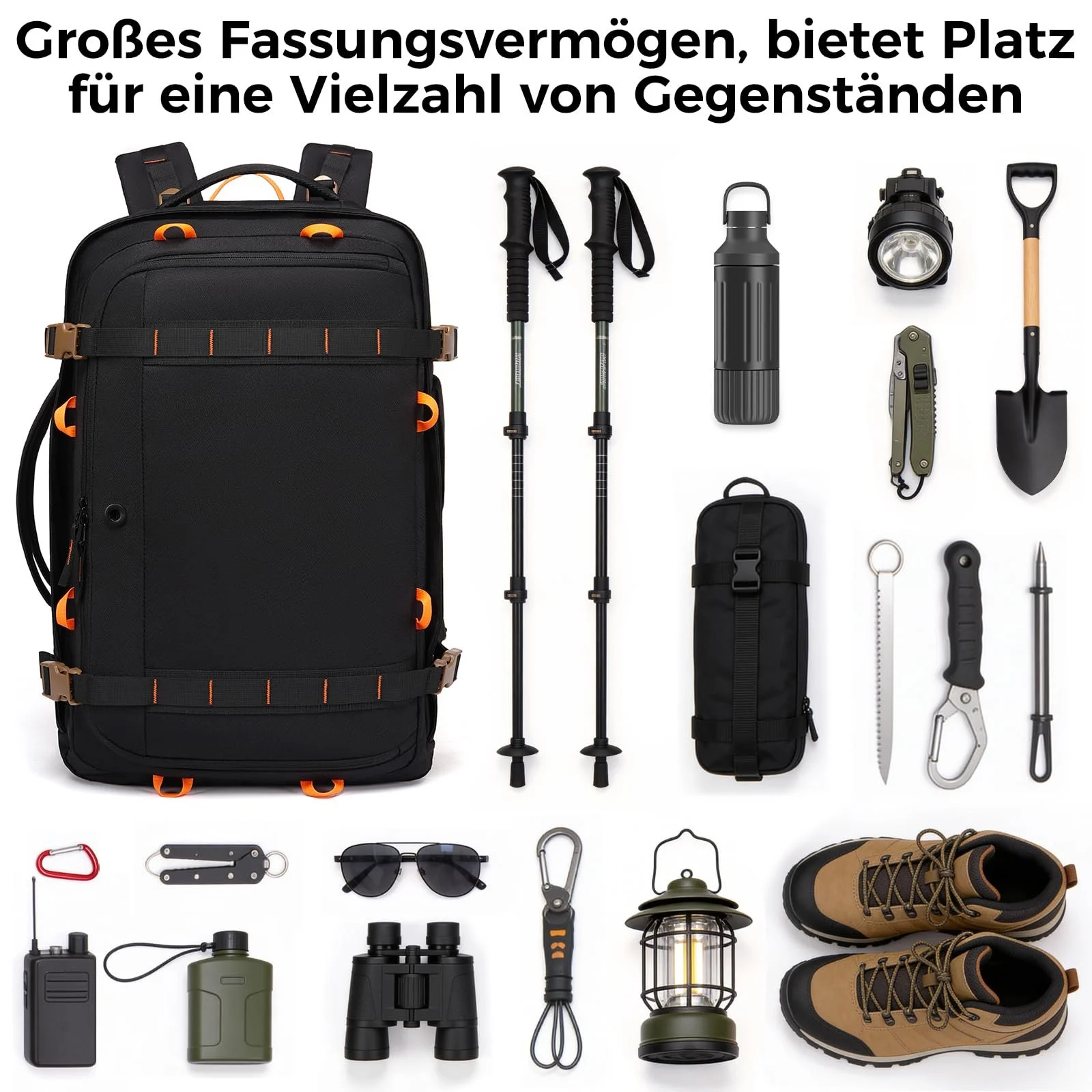 Дорожный рюкзак Fenree.geer 18.4 Inches Expandable 49L-59L Black, фото №9 Дорожный рюкзак Fenree.geer 18.4 Inches Expandable 49L-59L Black, фото №9
