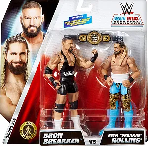 Набір із 2 фігурок Mattel WWE Main Event Showdown Bron Breakker vs Seth 'Freakin' Rollins synthetic.ua - Фото 1