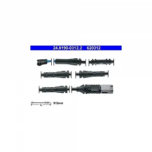 Датчик износа тормозных колодок ATE 24.8190-0312.2 для BMW, задний мост - Фото 1