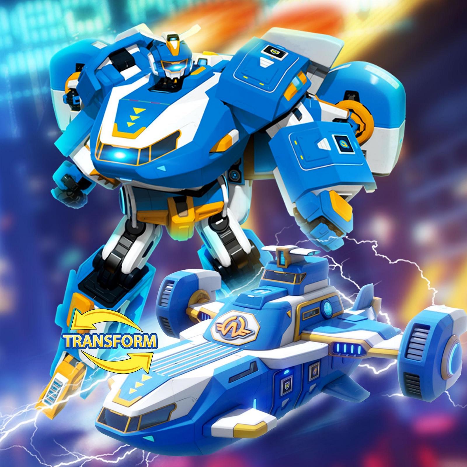 Трансформер Super Wings 2-в-1 Мини Мировой Самолет, Синий, фото №5