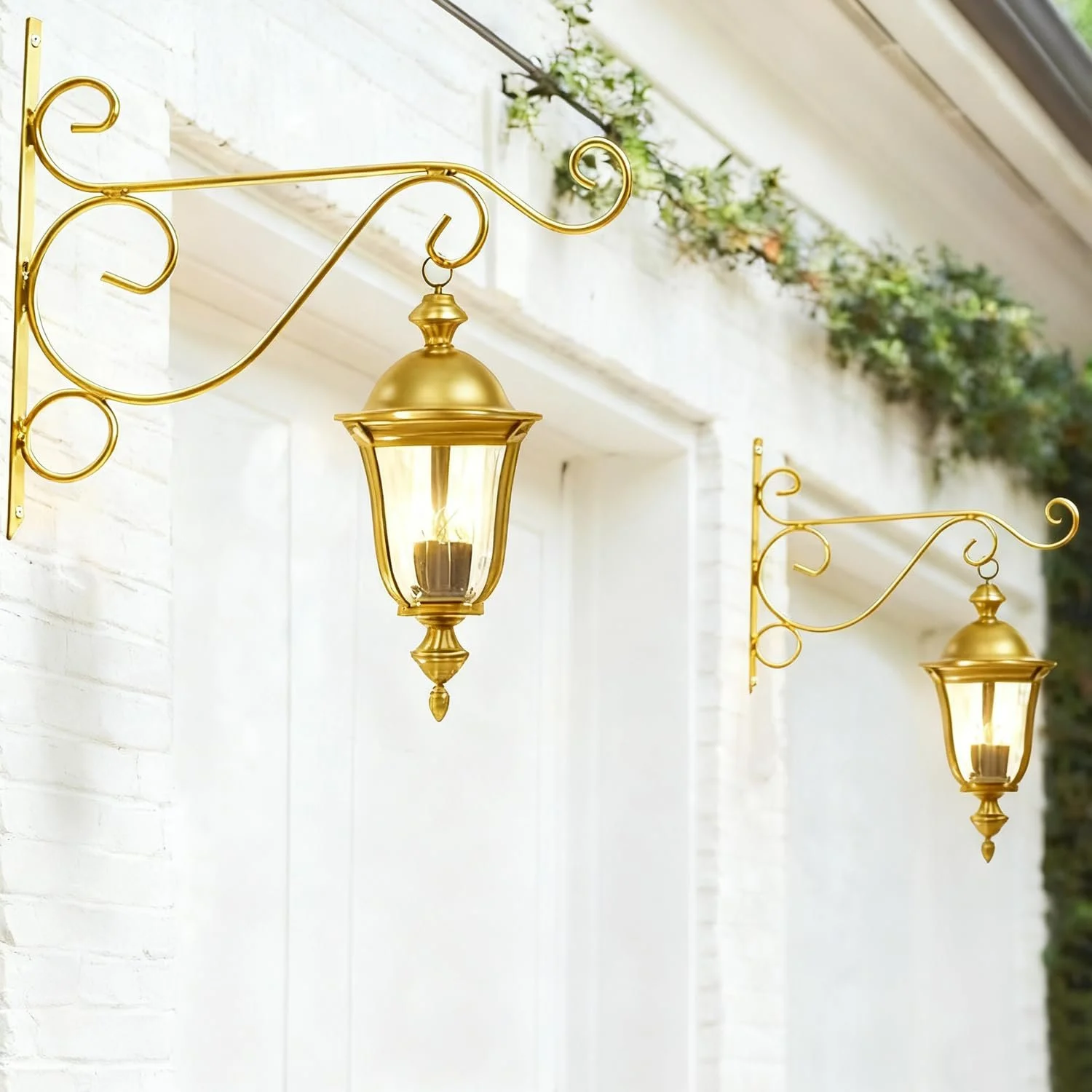 Настенный держатель для подвесных корзин Tissting Железный Золотистый, фото №5