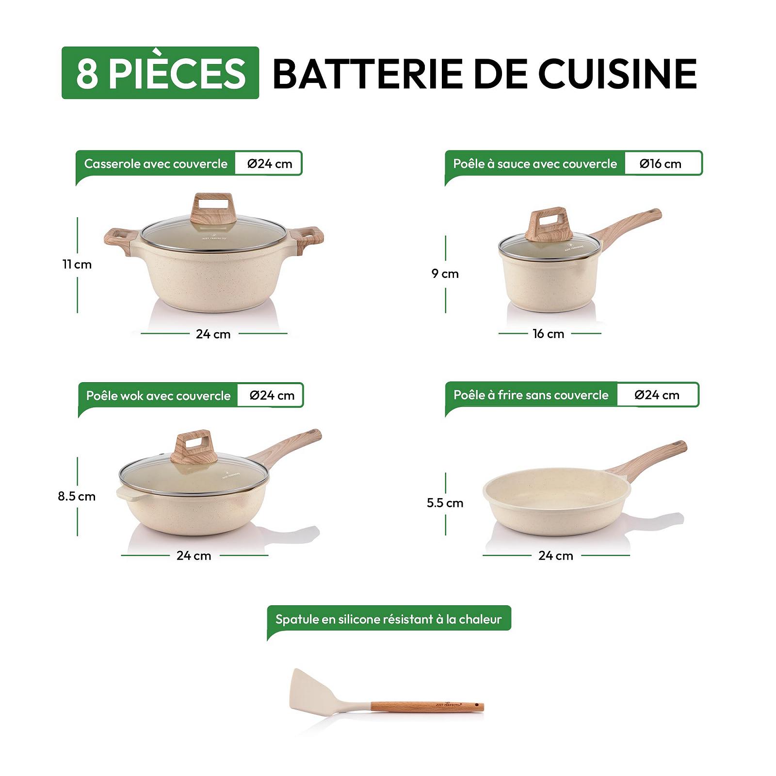 Набор кастрюль и сковородок Aluminium Не содержит PTFE и PFOA с антипригарным покрытием для индукции, фото №3 Набор кастрюль и сковородок Aluminium Не содержит PTFE и PFOA с антипригарным покрытием для индукции, фото №3