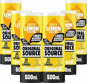 Гель для душа Original Source Lemon & Tea Tree натуральный 500 мл (6 шт.) - Фото 1