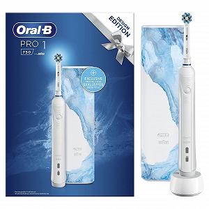 Зубна щітка Braun Oral-B Pro 1 750 White Design Edition з дорожнім футляром - Фото 1