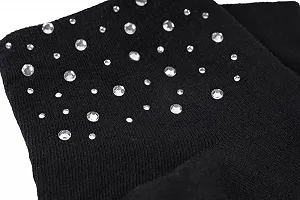 Шкарпетки styleBREAKER Жіночі з аплікацією зі стразами на поясі, Розмір 35-41 EU synthetic.ua - Фото 1