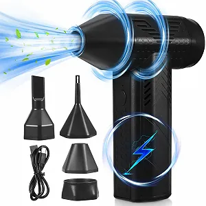 Электрическая воздуходувка tlidfgeo 130000 RPM 7500 mAh 3 скорости Mini Jet - Фото 1