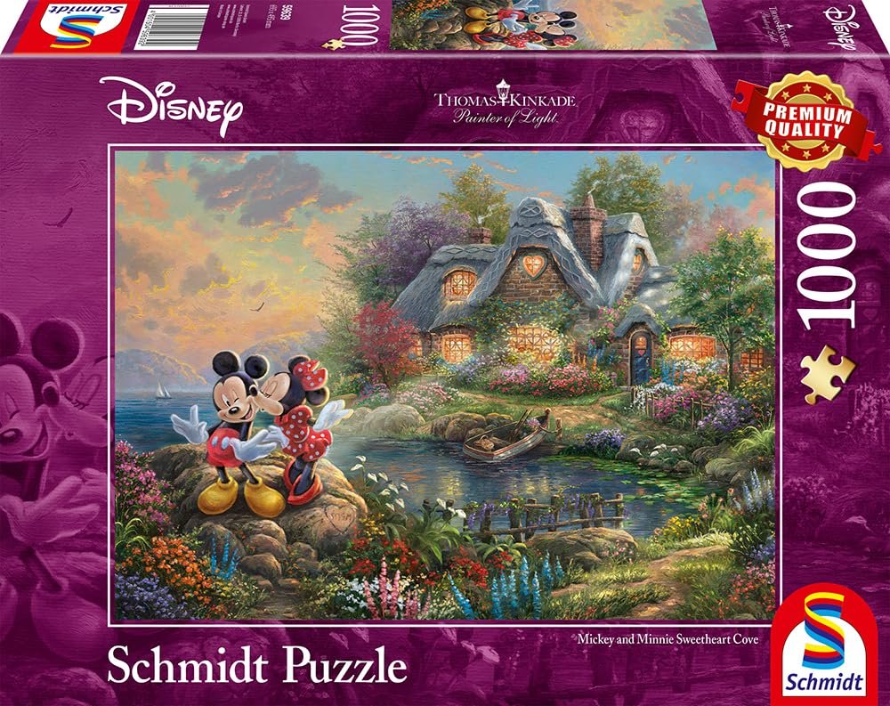 Пазл Schmidt Spiele Thomas Kinkade Disney Sweethearts Mickey & Minnie 59639 1000 деталей разноцветный, фото №4