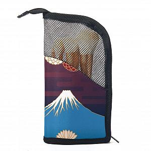 Набор кистей для макияжа с чехлом-органайзером 12 шт Mount Fuji Kran Regenschirm - Фото 1