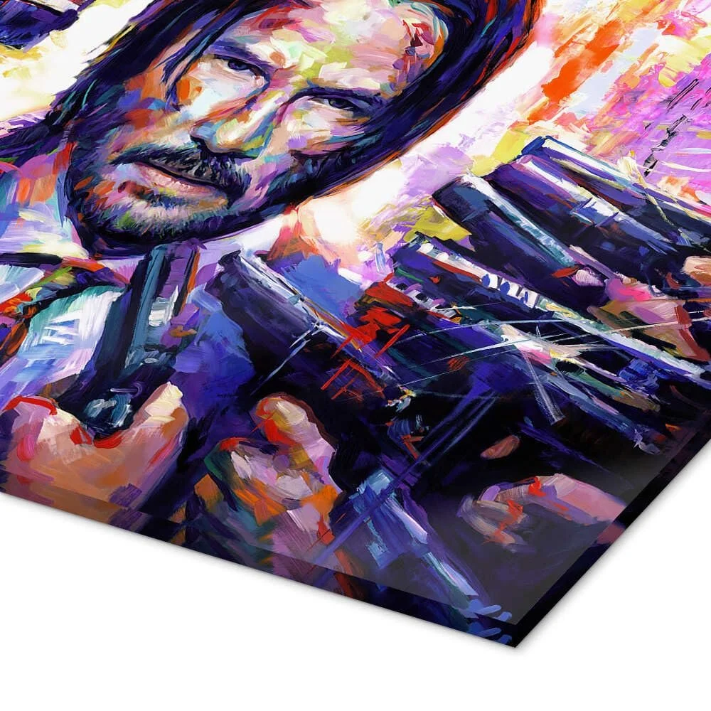 Картина на акриловому склі Posterlounge John Wick Pop Art Leon Devenice 100 x 70 см Кольоровий, фото №3