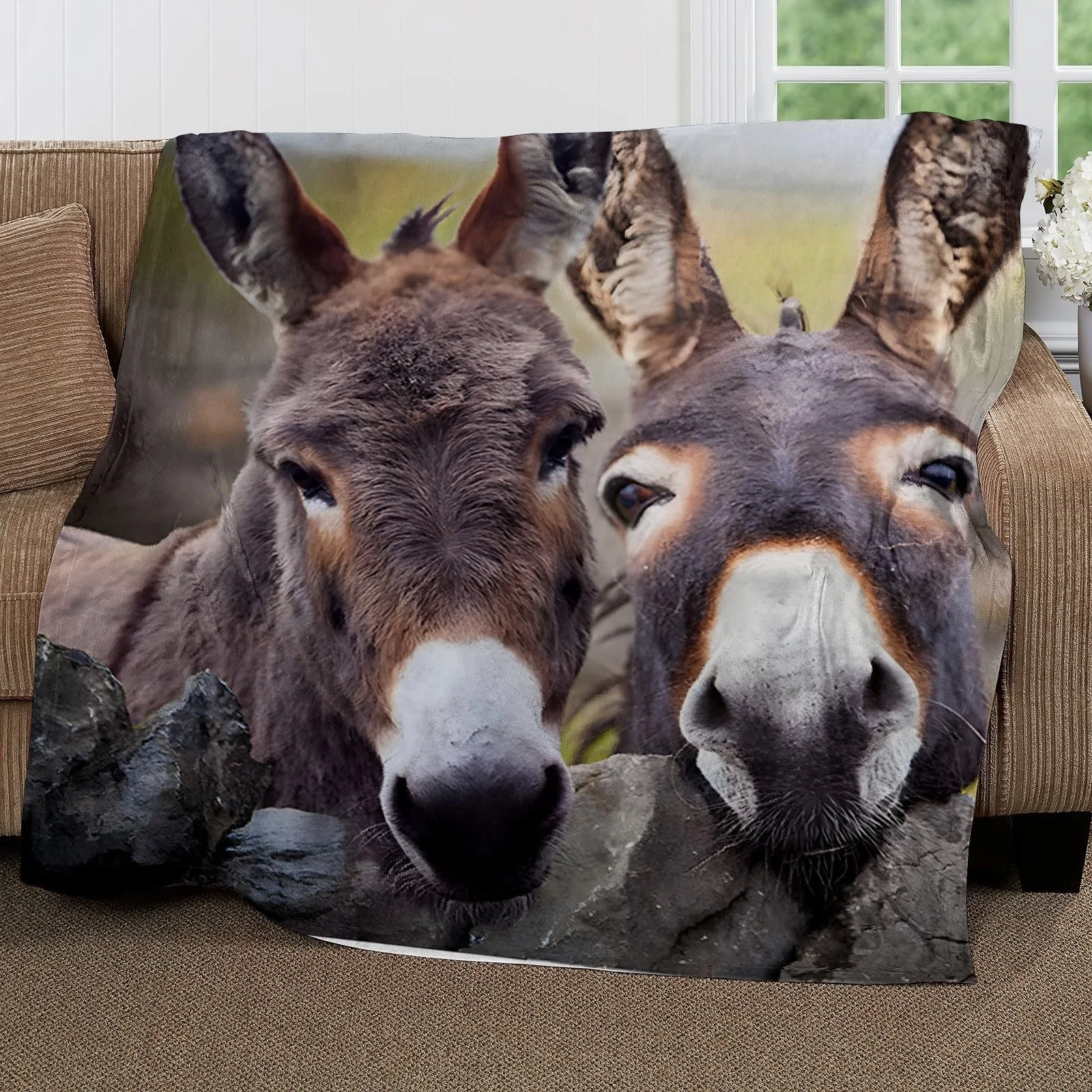 Покривало XCWYF М'яка Покривало для дивану Віслюк 180 x 200 см, фото №2