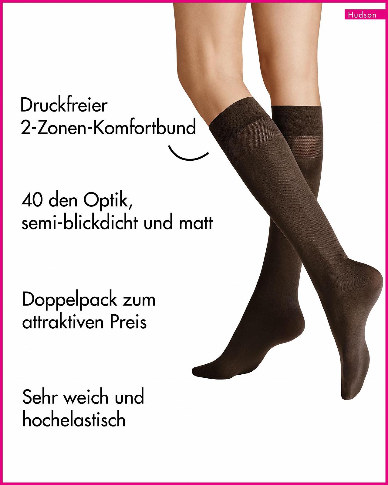 Гольфы Hudson Simply 40 Женские 2 пары 40 Den, фото №2